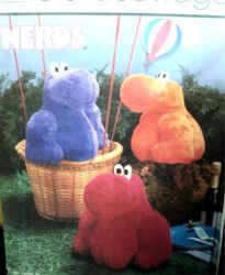 7786 SIMPLICITY 1986 10'' STUFFED PLUSH NERDS TOY DOLLS PATTERN